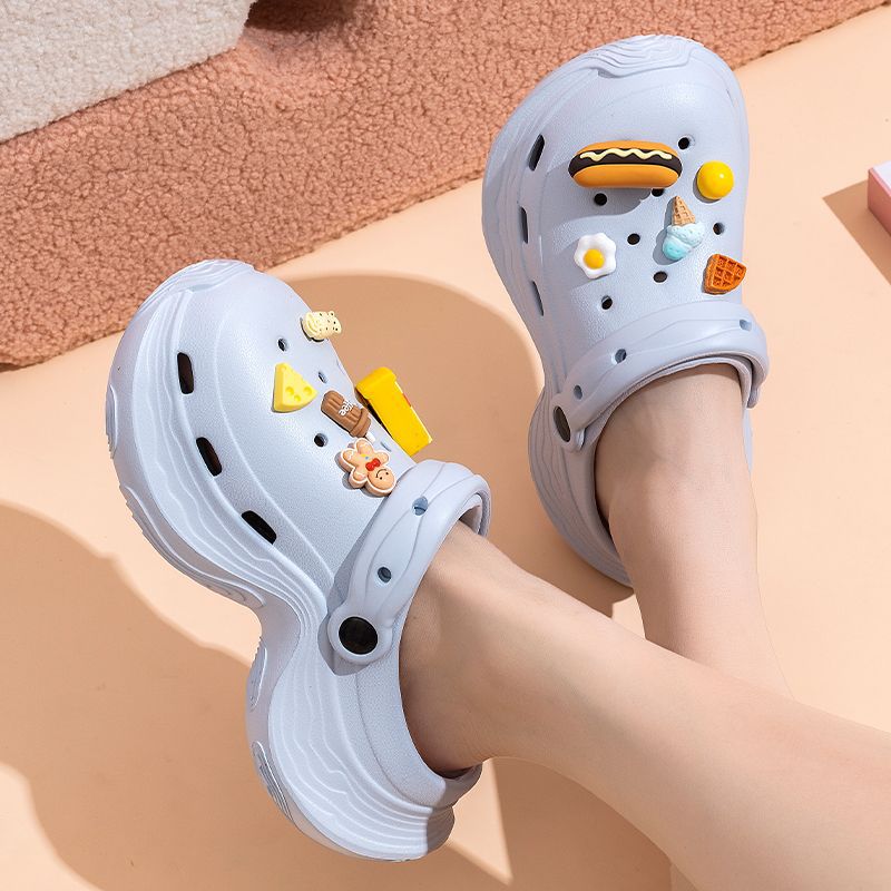 Women's clogs - 2025 summer new fashion, anti-slip, breathable, soft sole, odor-resistant, thick sole, height increasing sandals for outdoor wear
