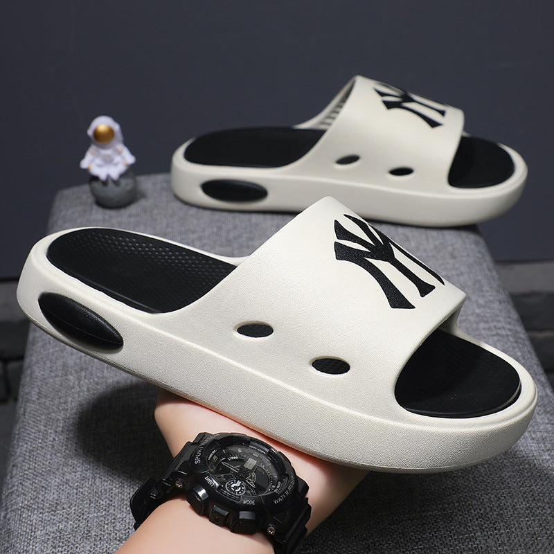 Trendy chunky platform men's slippers - eva detachable "cloud-like" comfort - summer outdoor wear - unisex slides - new 2025 wholesale