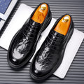 Genuine leather dress shoes for men - new spring collection, british style, business formal, plus size available, full grain leather, groom's wedding shoes