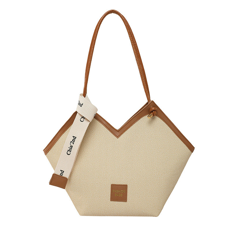 Retro fashion tote bag women's 2025 new commuting large-capacity shoulder bag trendy casual underarm women's bag