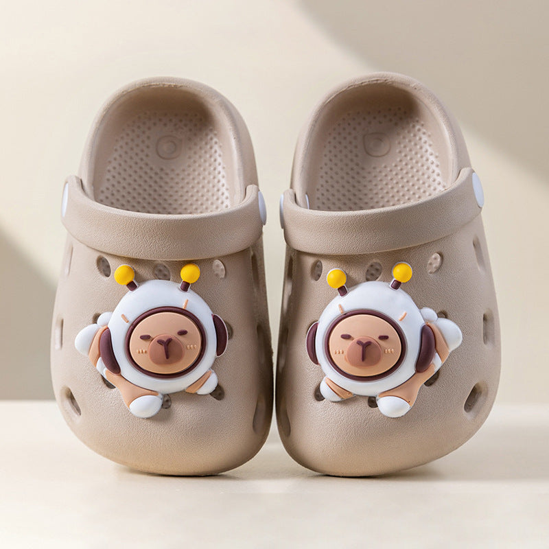 Eva squishy sandals for boys and girls - cartoon design, thick sole, non-slip, perfect for summer outdoor wear