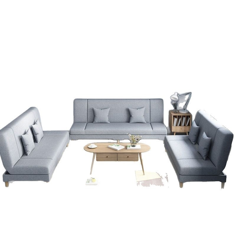 Multifunctional sofa bed - convertible fabric sofa, easy-to-assemble single sofa bed for living rooms, rental properties, and small apartments