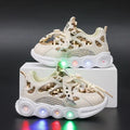 trendy led light-up shoes for kids - breathable casual sneakers for toddlers (ages 1-6) - girls' light-up shoes