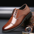 New arrival business formal leather shoes men's casual wedding groom british heightening summer breathable youth pointed toe men's shoes