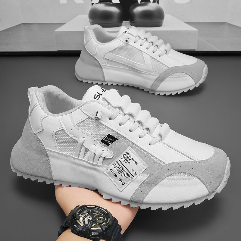 European station men's shoes 2025 new winter breathable versatile athletic casual shoes hidden heel joggers dad shoes for men