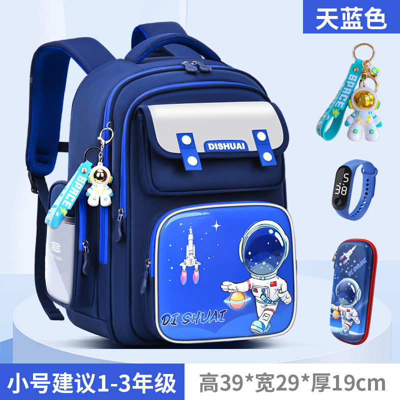 Elementary school backpack for boys, grades 1-2, ages 3-6, lightweight, child-friendly, spine-protecting, 2026 new model