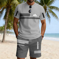 men's short-sleeve and shorts set, casual sportswear set, 3d printed cross-border hot seller, dropshipping available