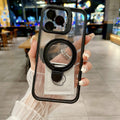 Lens cover holder suitable for apple 17promax mobile phone case magnetic holder iphone16 transparent u1 protective cover