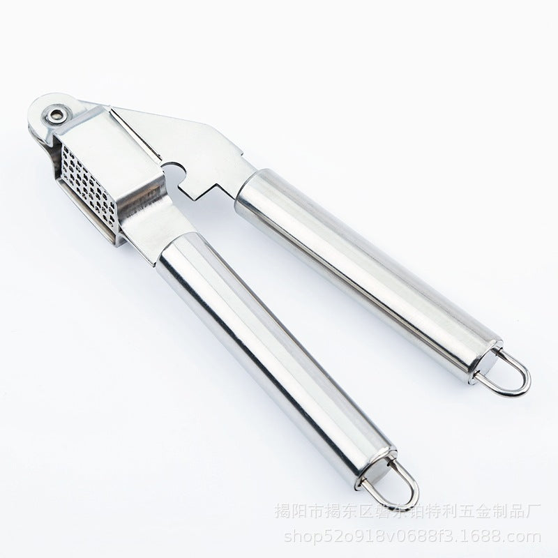 Factory direct 430 stainless steel heavy-duty manual garlic press - effortless garlic crushing for kitchen and home use