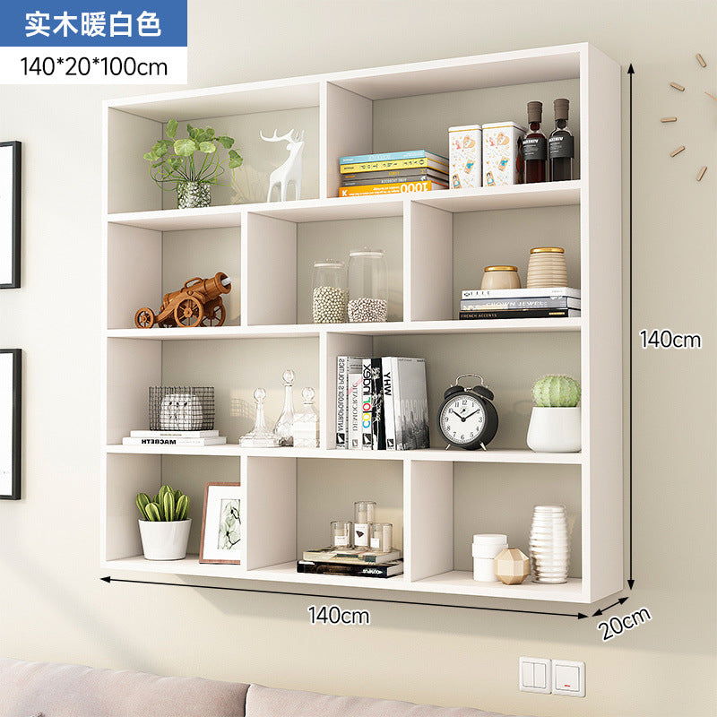 Solid wood storage cabinet wall wall cabinet wall shelf wall shelf wall-mounted bookshelf wall-mounted wall locker creative shelf