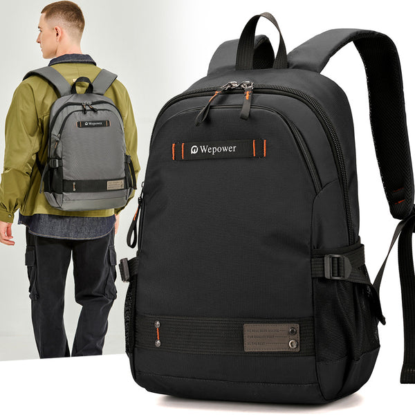 WEPOWER New Men's Backpack Commuter Computer Backpack Large Capacity Junior High School Student Casual Backpack