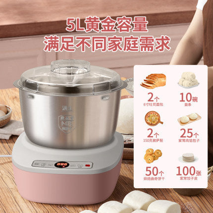 Electric dough mixer for home desktop kneading large capacity chef machine baking steamed bun machine dough making machine cross-border american standard