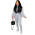 Source factory cross-border e-commerce hot-selling european and american women's fashion casual wool sleeve short baseball jacket outwear