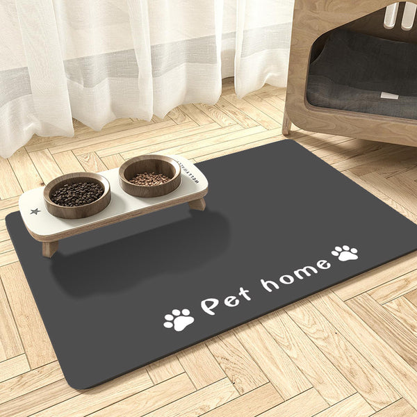 Cross-border pet feeding mat Soft diatom mud leather absorbent floor mat Dog cat placemat Rubber non-slip and easy to take care of
