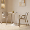 New arrival: thickened modern minimalist nordic dining chair - plastic chair, balcony outdoor vertical stripe leisure chair, stackable waiting chair