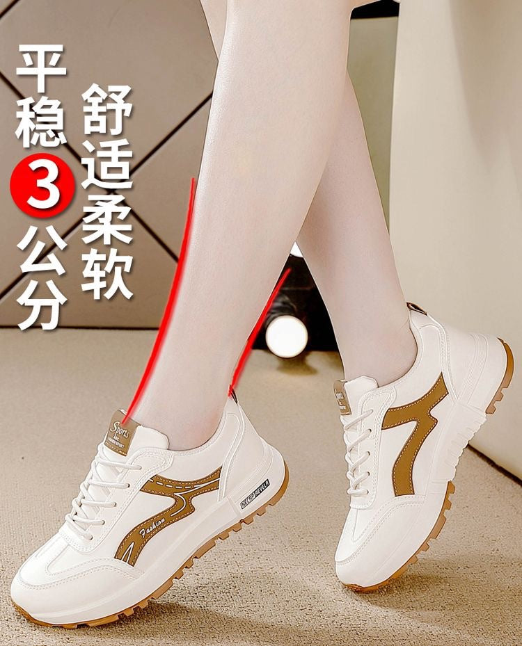 plus size 2025 spring/summer new arrivals: women's chunky sole athletic casual shoes, mesh versatile running shoes