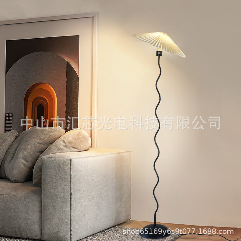 Modern minimalist floor lamp for living room, home, hotel, and b&b - artistic bedside ambient lighting