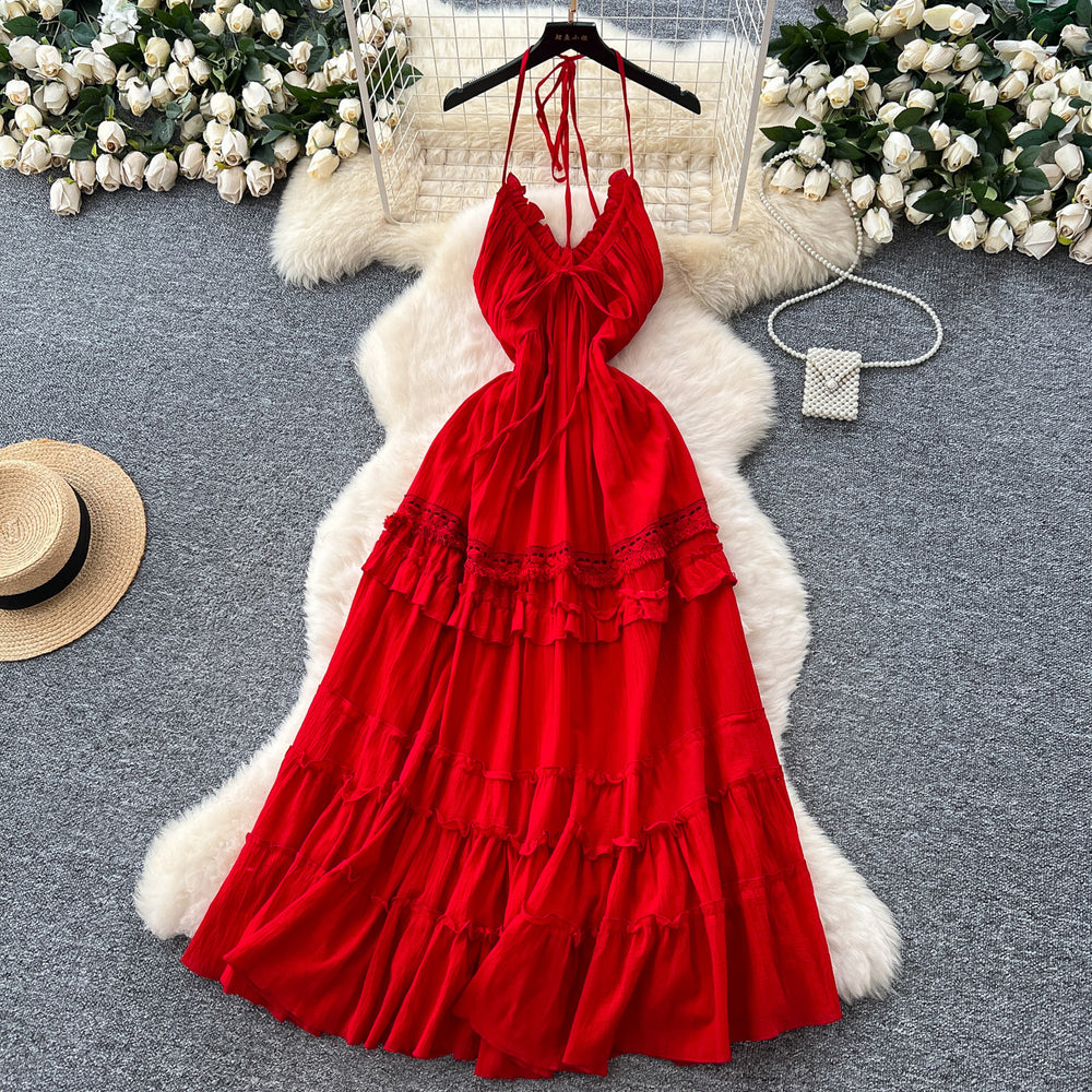 Pure desire sexy burgundy long sleevesdress women's frenchsilm a-line skirthigh waisteleganceelegant long skirt