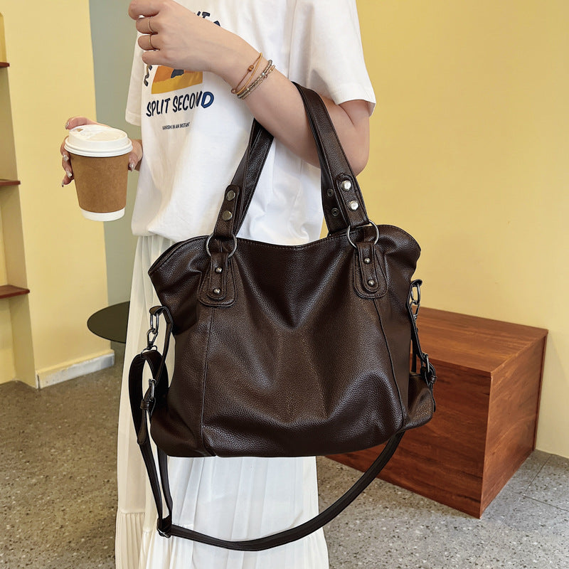 Crossbody bag women's large capacity 2025 autumn and winter new high-end tote bag to work commuting niche shoulder bag