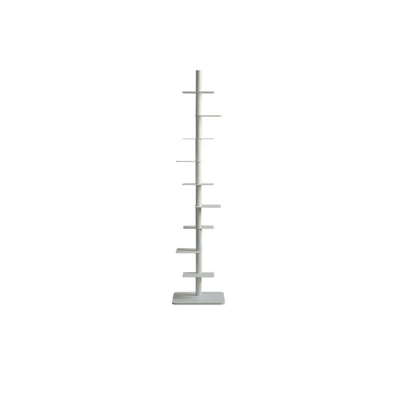 Designer bookshelf rotating invisible spiral display stand living room wrought iron home corner shelf indoor narrow bookcase