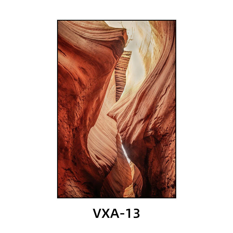 陕西装饰画西安长安古城风景建筑面馆挂画美食餐厅饭店包厢壁画