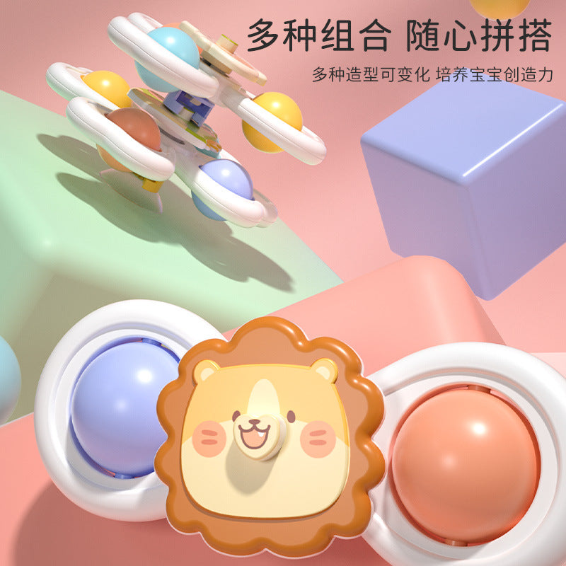 Baby dining chair fun rotatable gyro infant turning music soothing bath toys car toys wholesale