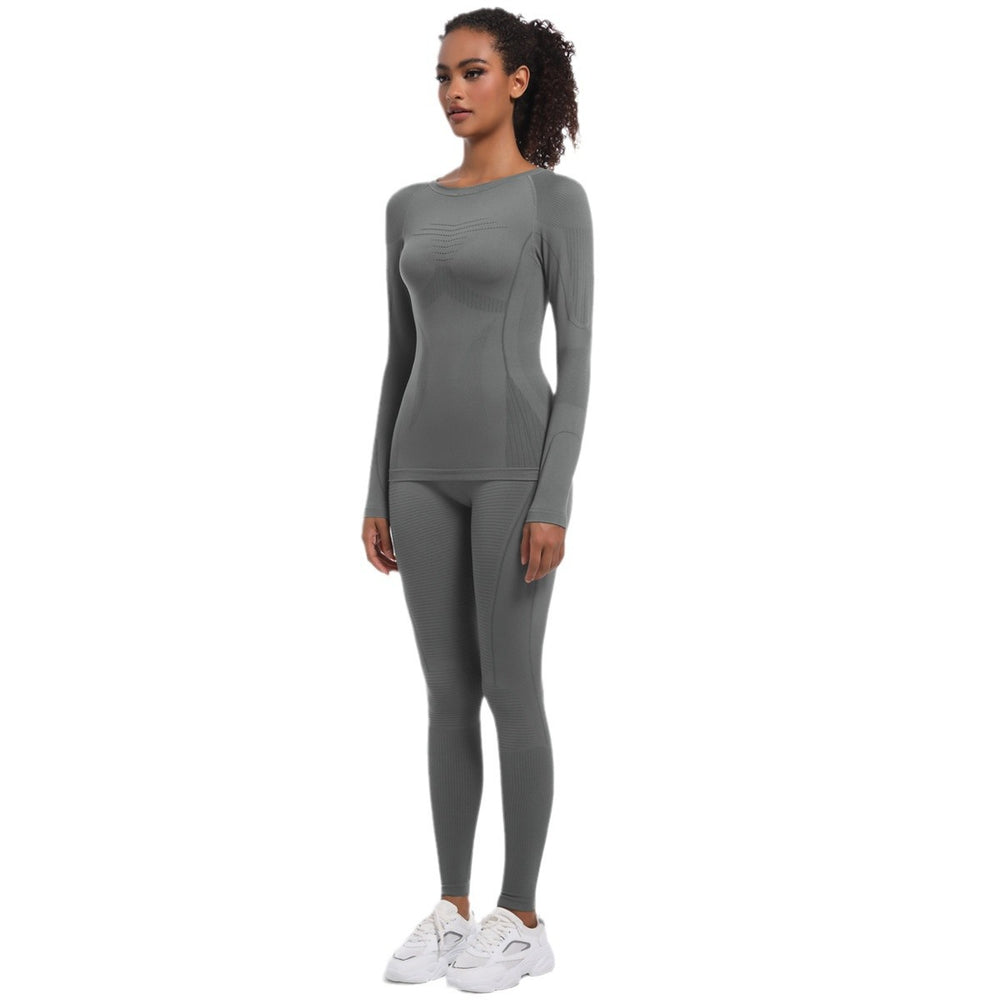 New seamless high-waisted shaping skirt and top set for women - perfect for cross-border e-commerce, skiing, running, cycling, and yoga