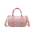 crossbody bag for women, large capacity, 2025 summer letter print, straw woven backpack, trendy shoulder tote bag