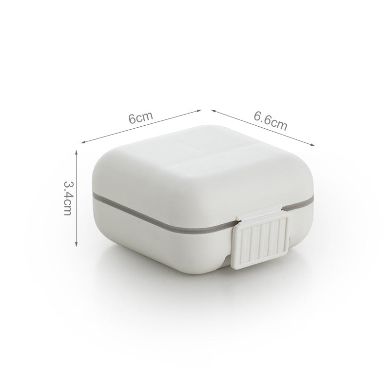 Portable Desktop Jewelry Storage Box Mini Cute Earrings Jewelry Box Necklace Ring Plastic Grid Storage Box