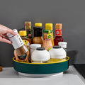 Rotating spice rack, rotating storage box, bathroom organizer, rotating makeup tray, fruit plate rotating stand