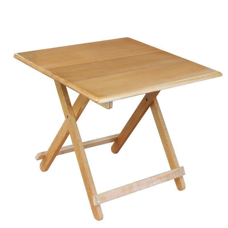 Solid wood folding table - portable dining table - perfect for rentals, simple folding table, square folding table, night market stall table, outdoor folding table