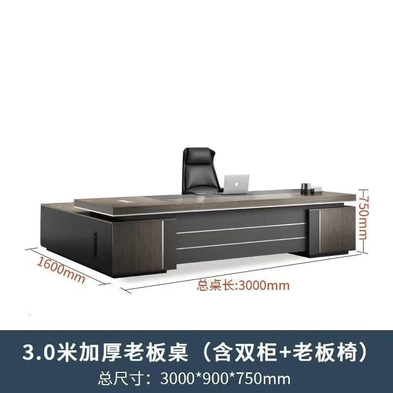 Saint li office desk - luxurious executive office desk and chair set - minimalist modern ceo desk - cross-border e-commerce