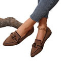 New  spring pointed-toe flat shoes - plus size fashion flyknit slip-on casual women's shoes for cross-border e-commerce