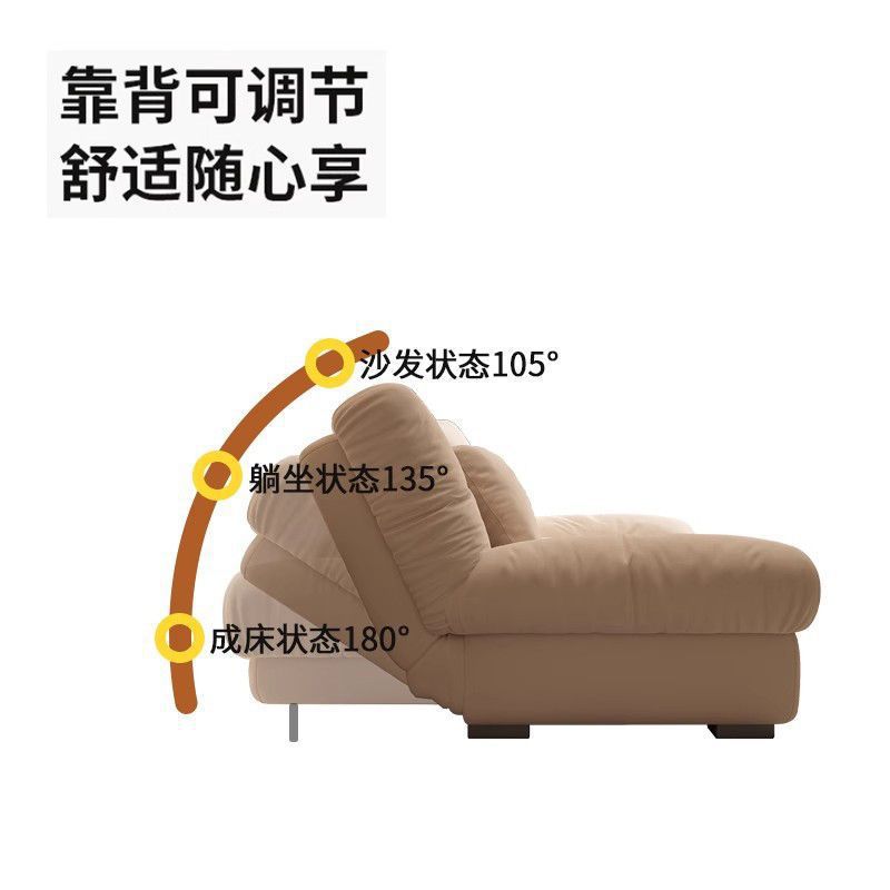 Sofa bed all-in-one dual-purpose cloud sofa living room small apartment rental house fabric sofa straight row foldable sofa wood