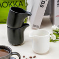 Minimalist ceramic black and white milk pitcher/small jar - practical seasoning container for home, restaurant, western cuisine sauce cup