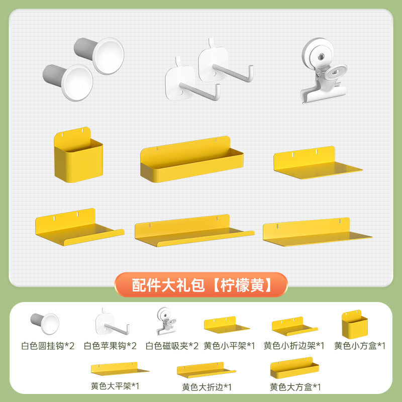 【perforated pegboard shelving】multi-tier shelving unit bookshelf kitchen storage rack shoe rack side panel steel shelving