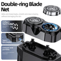 2026 new dual-head magnetic rechargeable electric shaver for men - portable mini rotary razor for home and car