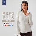 Fall and winternew arrival yoga sports outwear women's elastic running fitness yoga wear long sleevestopsjacketz18031