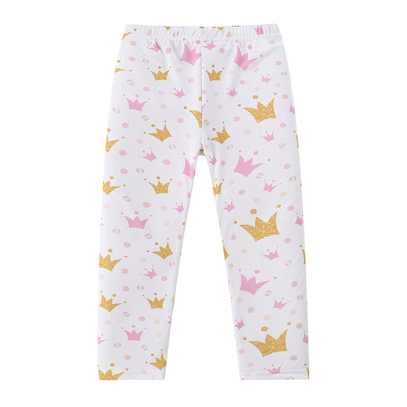 new girls' leggings: lightweight milk silk, perfect for spring and autumn. can be worn as outerwear. spring/summer style, ankle length