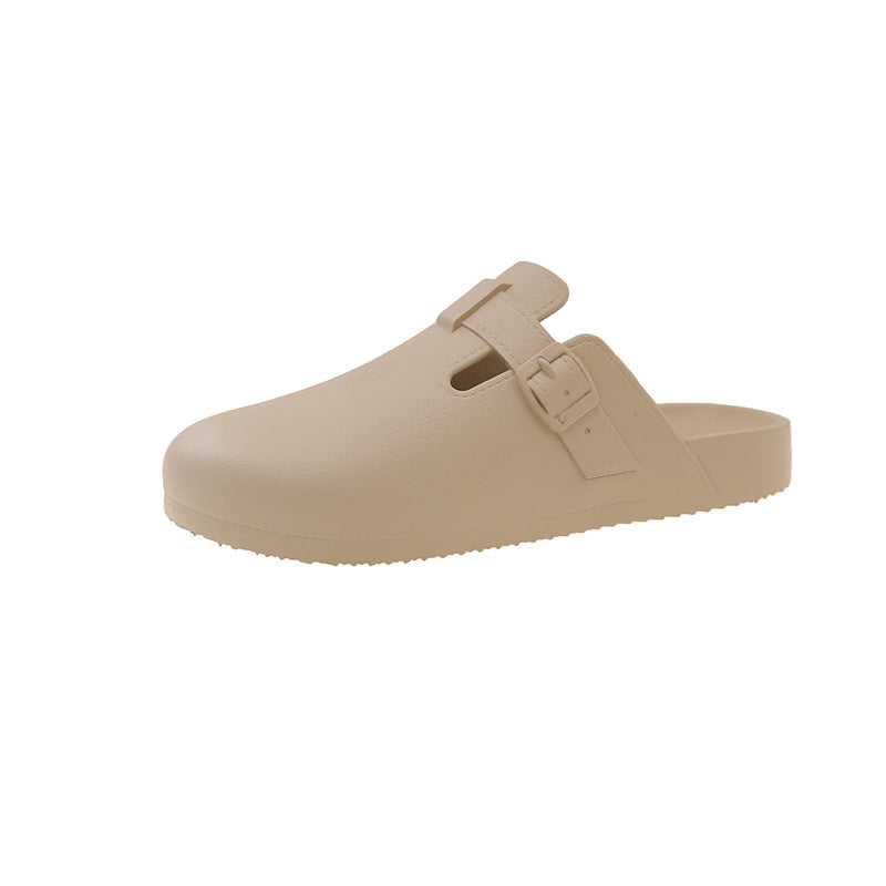 New 2025 boken shoes slippers women's sandals closed-toe half-wrap boken shoes cross-border hot-selling anti-slip slippers wholesale