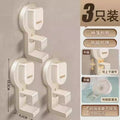 Suction cup washbasin stand-milk white 3 pieces