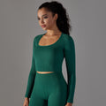 European and american cross-border new seamless five-piece jacquard knit yoga set - high-waisted, butt-lifting leggings, workout outfit