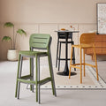 Nordic designer bar stool - modern minimalist, light luxury plastic bar chair, stackable, trendy bar outdoor high stool