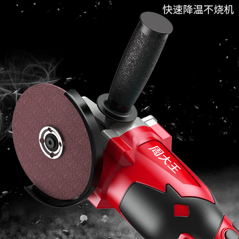Brushless lithium battery angle grinder, rechargeable grinder, hand grinder, rechargeable cutting machine, high power electric grinder