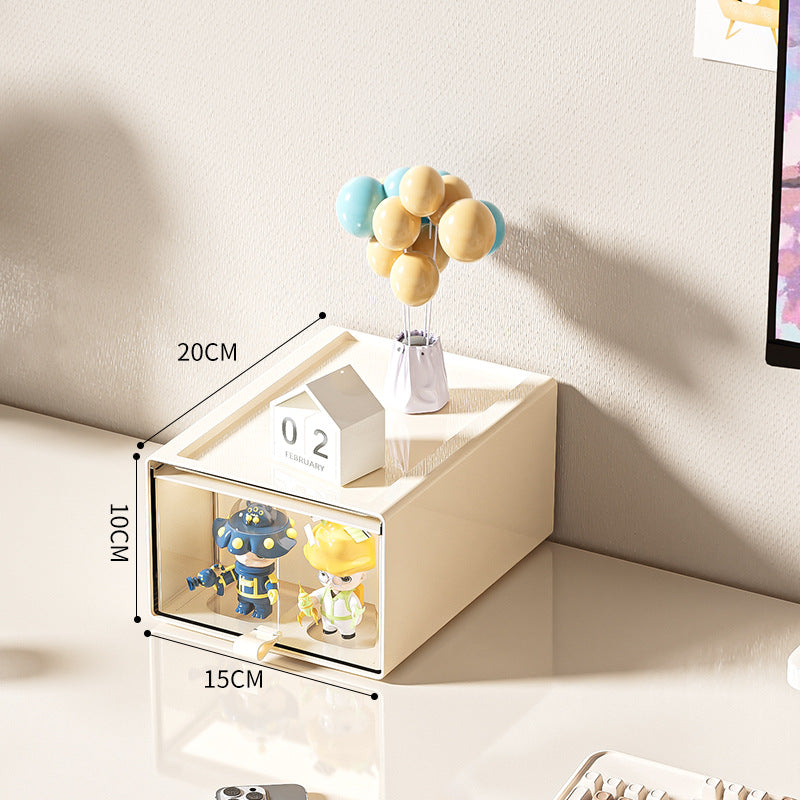 Blind box Figure display box Household drawer type dust-proof storage display box Transparent POP MART storage box