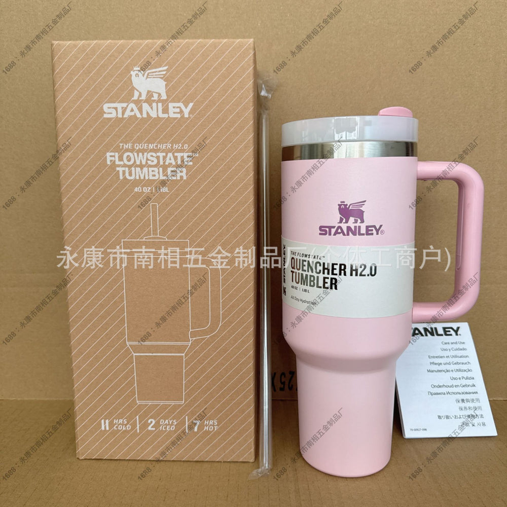 Stanley insulated straw cup - 304 stainless steel portable tumbler for outdoor, car, and sports use