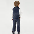 New spring/summer children's clothing: korean style plaid vest, pants, and top three-piece set. wholesale and dropshipping available for baby apparel