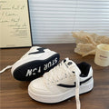 Korean style niche design retro student casual unisex couple skate shoes ins street style versatile flat bottom sneakers