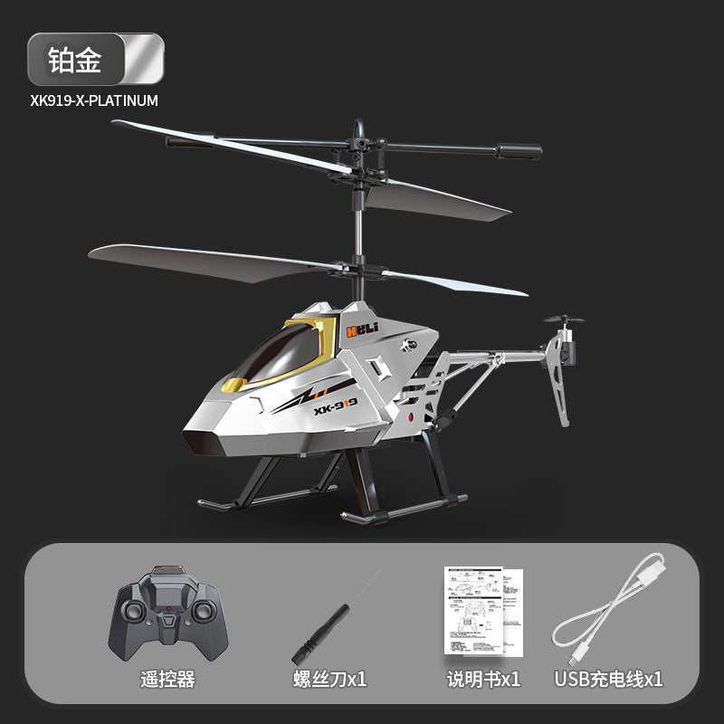 remote control aircraft model, rechargeable, drop-resistant, 3.5-channel, new sensor helicopter, children's flying toy for boys