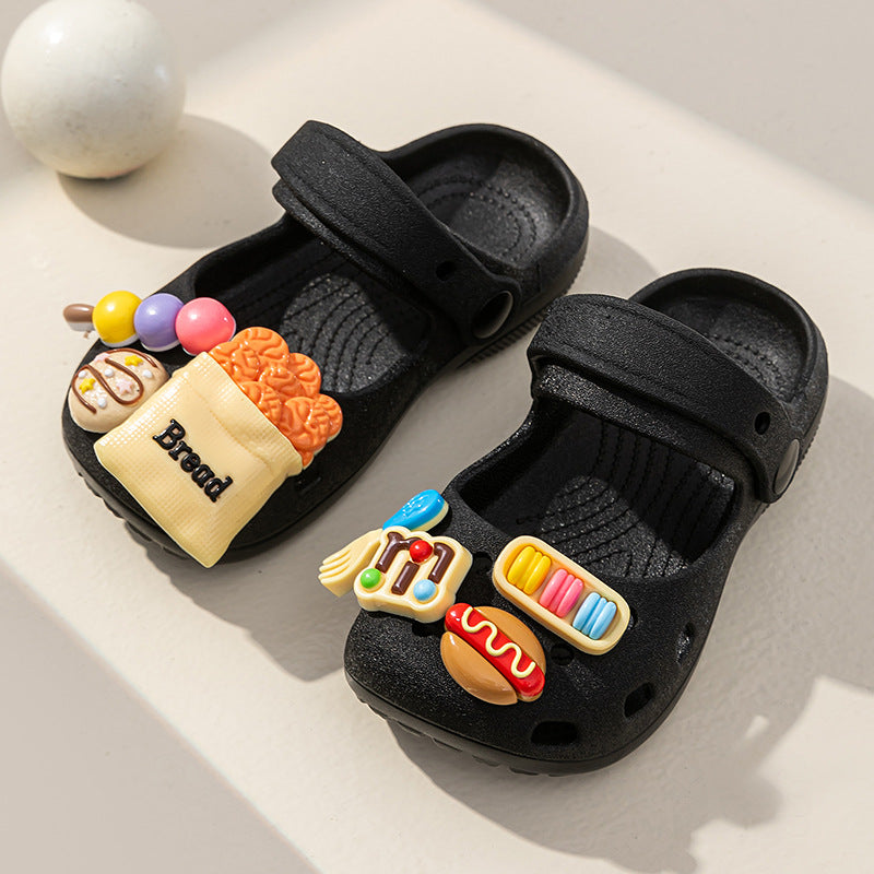 Kids' clogs - summer girls' indoor/outdoor non-slip soft sole princess baby cartoon cute slippers